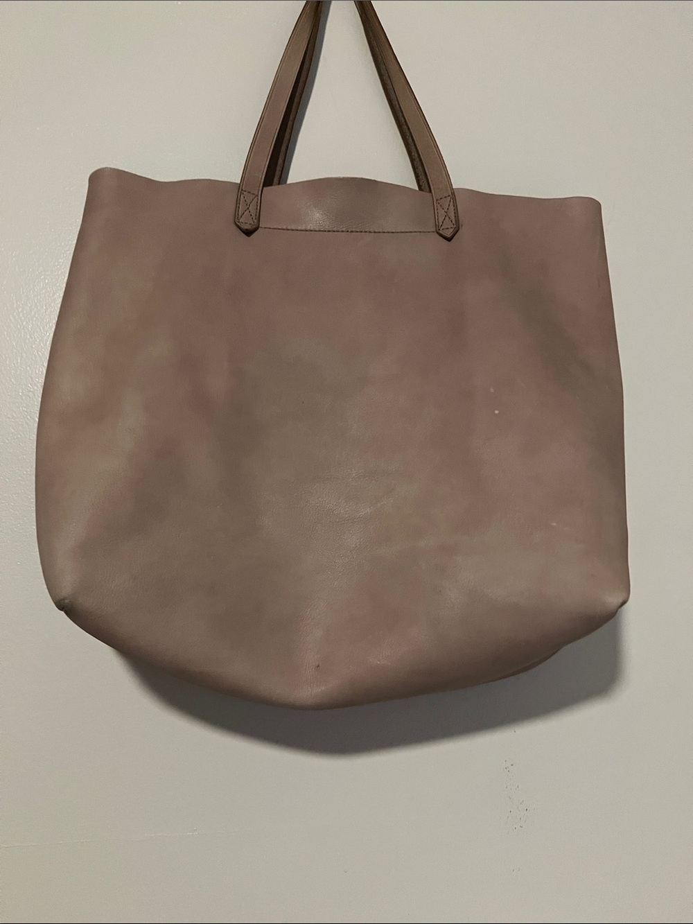 Madewell Soft Mauve Leather Tote